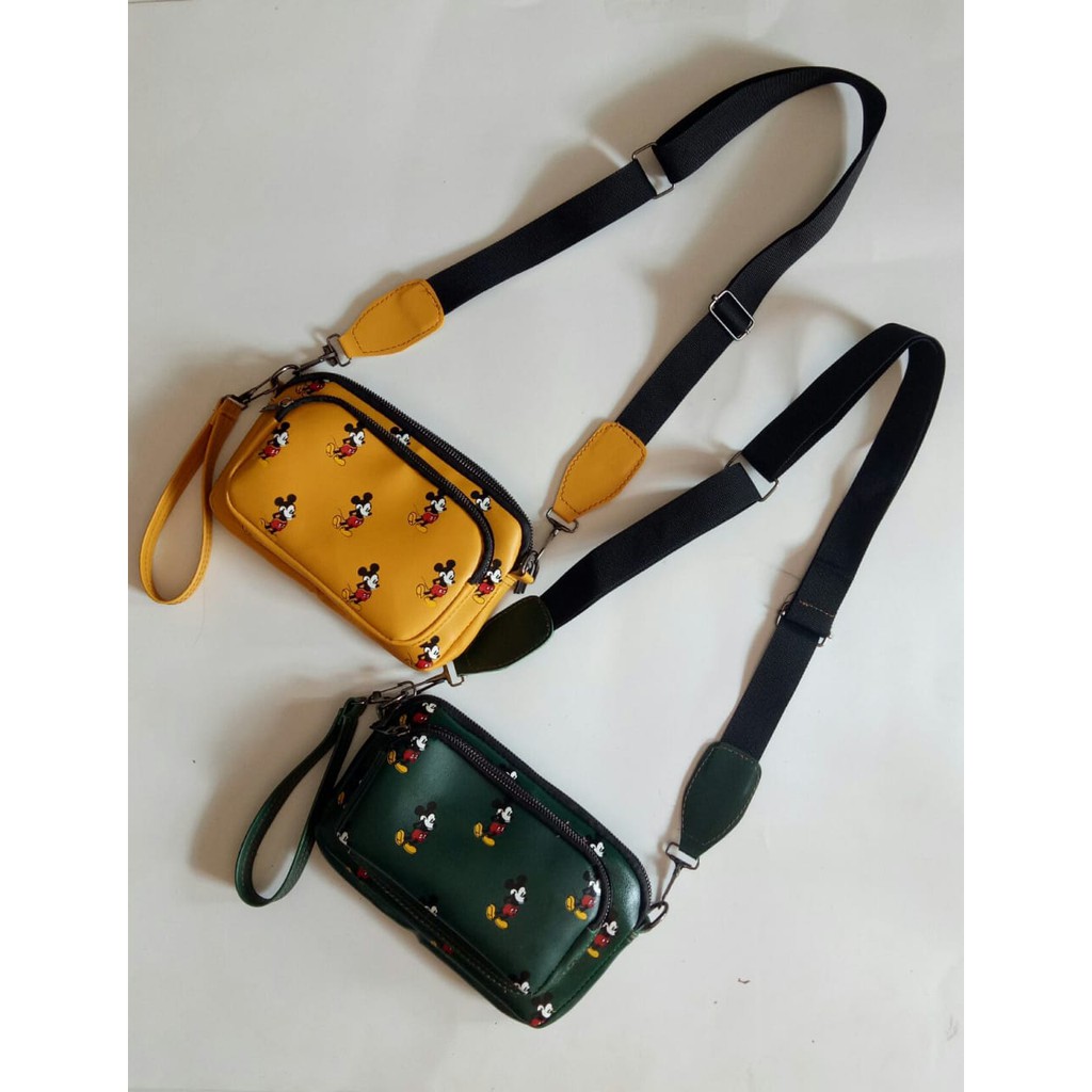 TAS SELEMPANG WANITA TERBARU TAS MICKEY TAS WAISTBAG WANITA TERMURAH