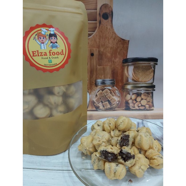 

soes kering coklat, sus kering coklat, 100 gram