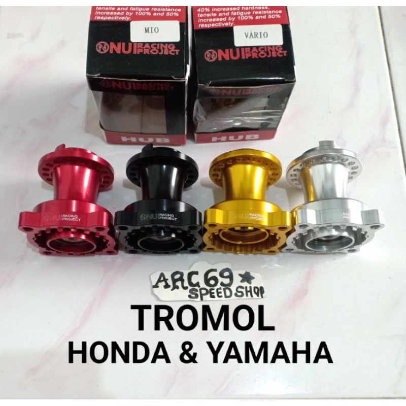 Tromol Nui racing Tromol Becak Cnc/Almu HONDA VARIO / YAMAHA MIO