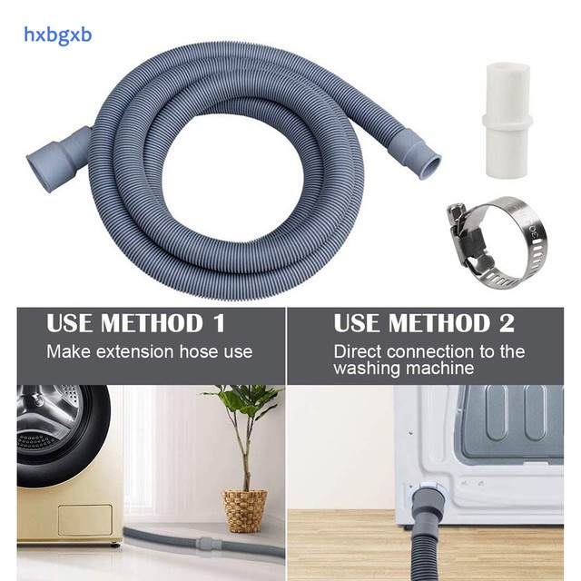 Hxbgxb Washing Machine Dishwasher Drain Waste Hose Waste Water Outlet Expel Soft Tube Stretchable Shopee Indonesia