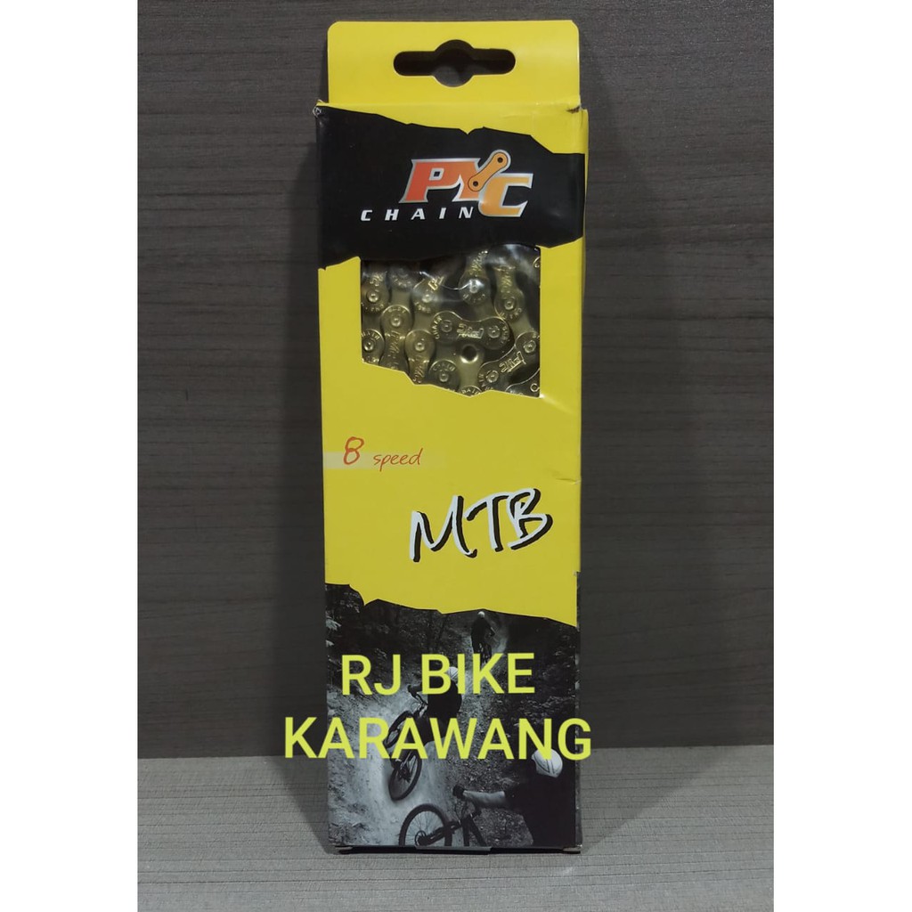 Rantai Chain PYC 8 Speed 116L Gold