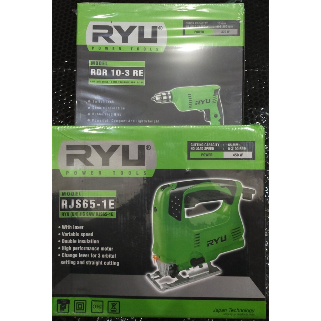 PROMO Ryu Paket Mesin Jig saw-Mesin bor 10mm
