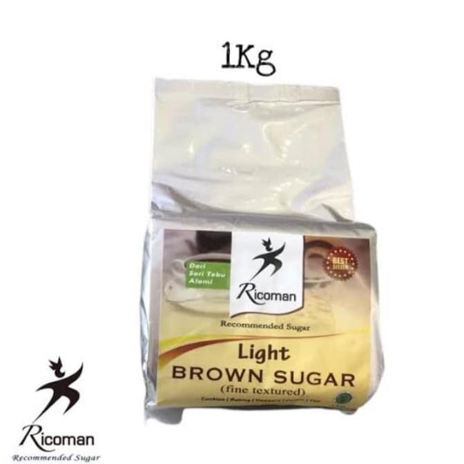 

[[BISA COD]] Ricoman Light Brown Sugar 1kg FREE ONGKIR Kode 392