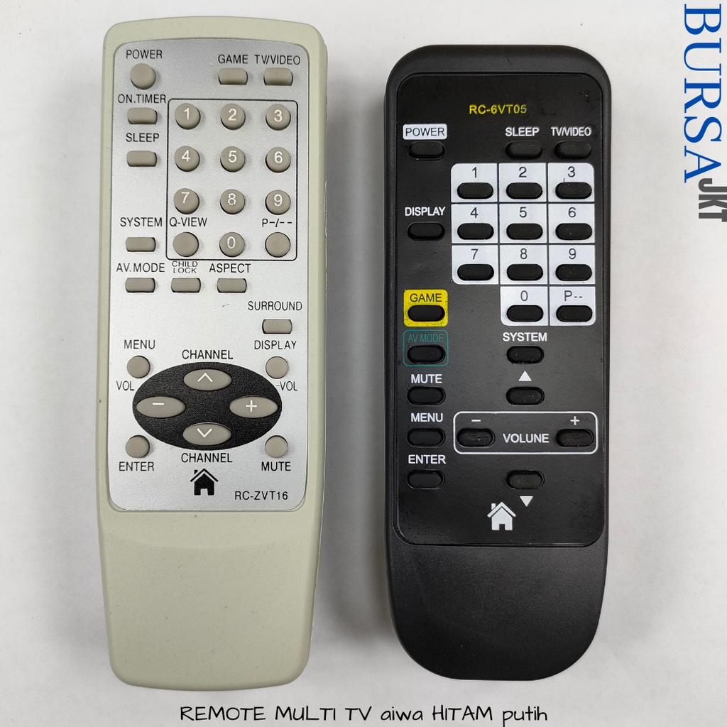 REMOTE TV AIWA TABUNG ANALOG