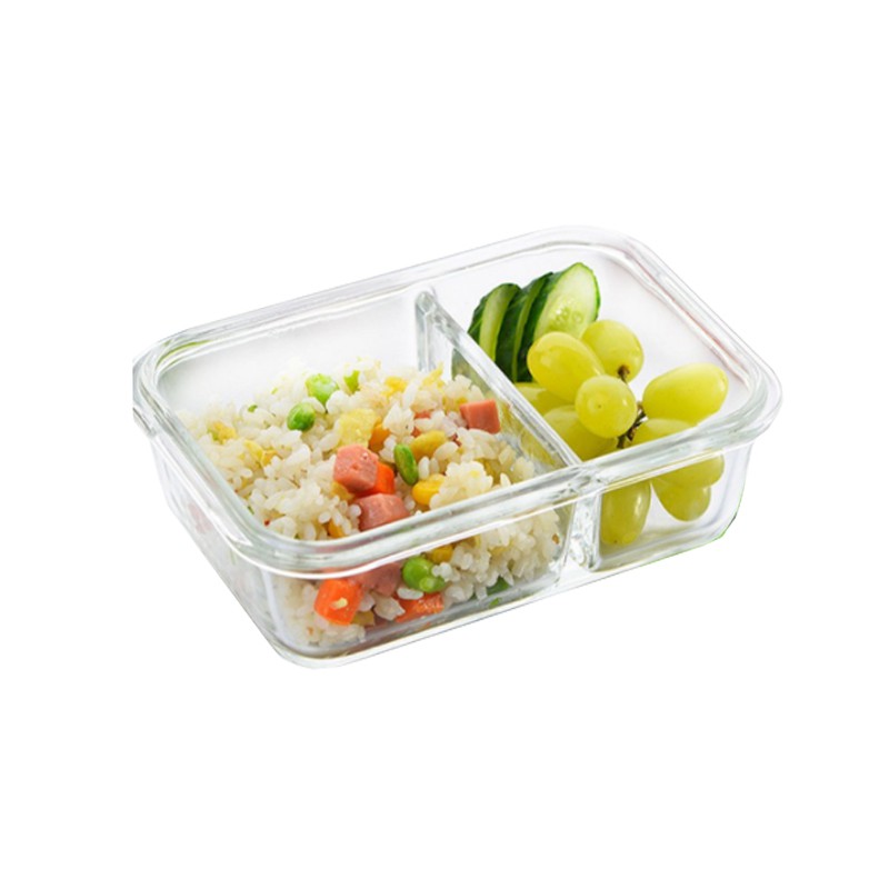 Lunch Box Kotak Kaca CIKI MPASI 640ml 2in1 1100ml Makan Bayi Food Container MPASI Full 650ml