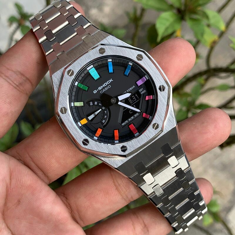 Jam tangan custom strap dan bezel casio g-shock ga2100 ga-2100 original