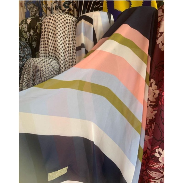 KAIN CERUTY - CERUTY SALUR - KAIN MOTIF SALUR | BAHAN TUNIK - BAHAN BLOUSE - BAHAN GAMIS DLL