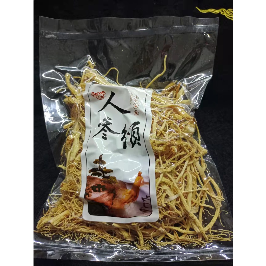 

Akar Ginseng Premium / Yang Shen Xu / Yio Som Chiu 人参须 50 gram (jenis lebih tipis)