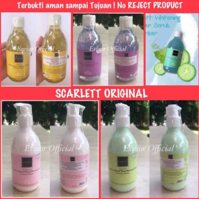 SCARLET WHITENING/ BODY LOTION SCARLET/ BODY SCRUB