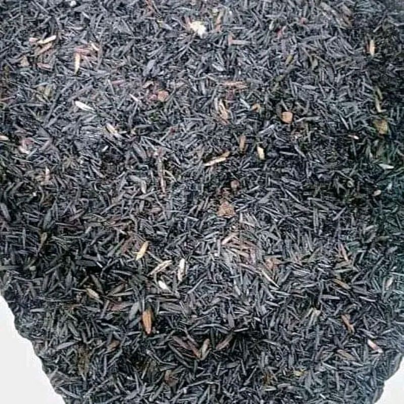 sekam padi bakar/sekam bakar media tanam/arang sekam/sekam padi bakar 1kg