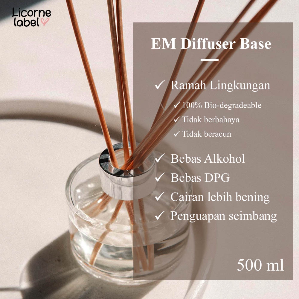 500ml Reed Diffuser Solvent Base Oil Stick Base Pengharum Ruangan Essential Campuran Mix