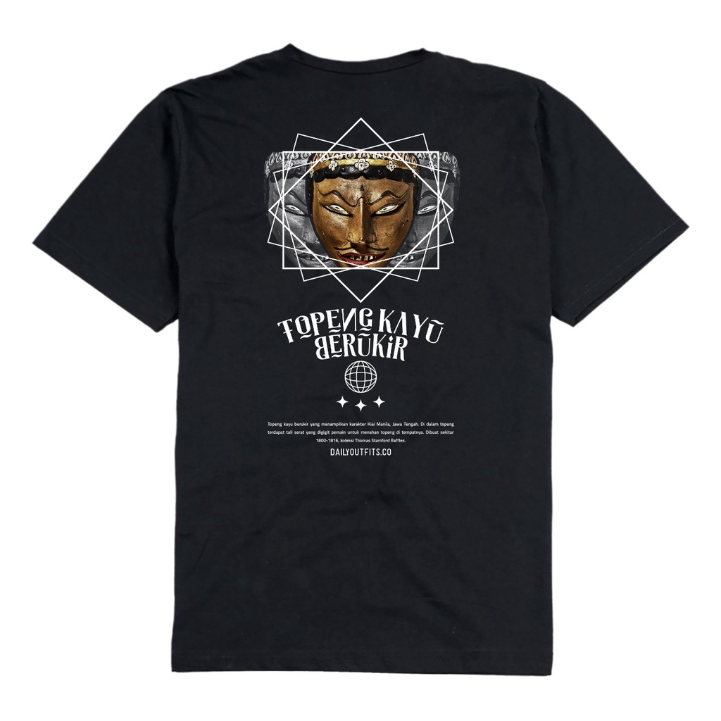 Dailyoutfits Artifact Kaos Topeng Kayu Berukir