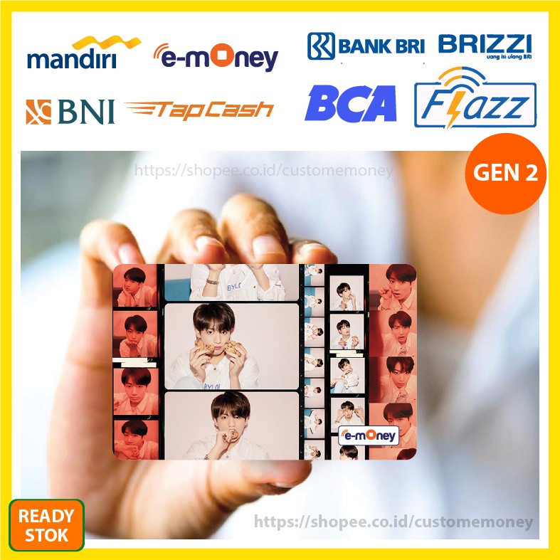 EMONEY BTS JUNGKOOK KPOP 25 ETOLL E-MONEY MANDIRI FLAZZ BCA BNI TAPCASH BRI BRIZZI - 1 SISI