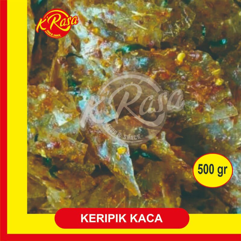 

TERMURAH keripik kaca / beling 500 gr asli ciamis jabar renyah rasa pedas daun jeruk, kencur