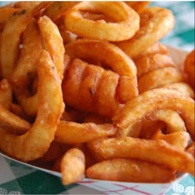 

kentang curly spiral bbq