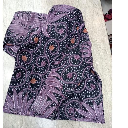☟ COUPLE BATIK AYAH ANAK,BATIK PRIA,COWOK,COWO LENGAN PANJANG PREMIUM,MODERN WARNA UNGU,LILAC BAJU ➽
