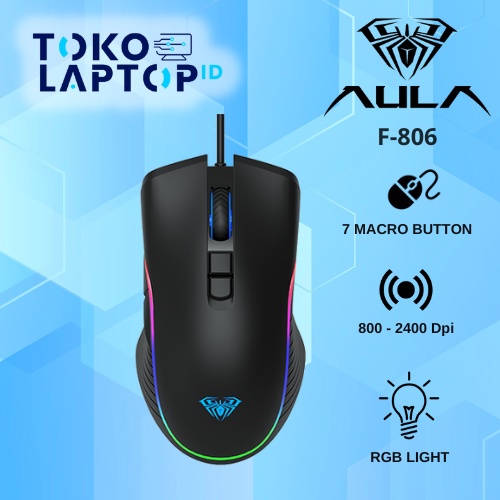 Aula F806 / F-806 RGB Gaming Mouse Backlight RGB