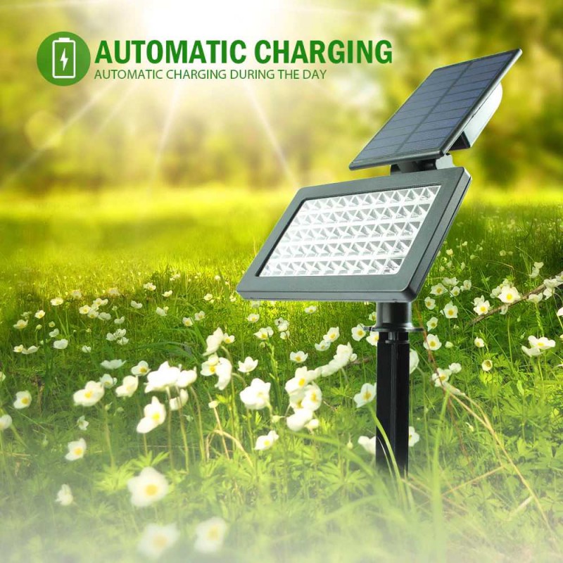 Lampu Solar LED Dinding Taman Jalan Outdoor 960Lm 2200mAh Waterproof