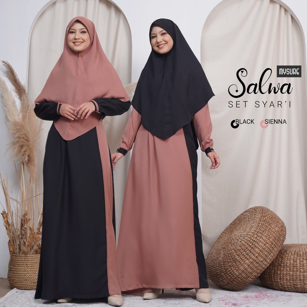 Gamis Syari Set Salwa By Mysure