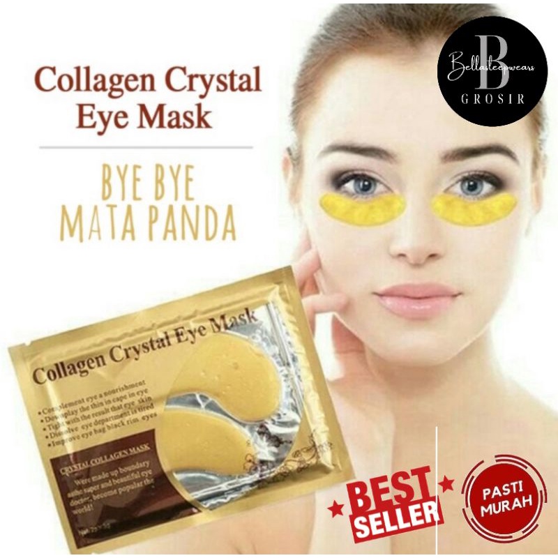 BELLA - MASKER MATA COLLAGEN CRYSTAL GOLD EMAS EYE MASK | MURAH