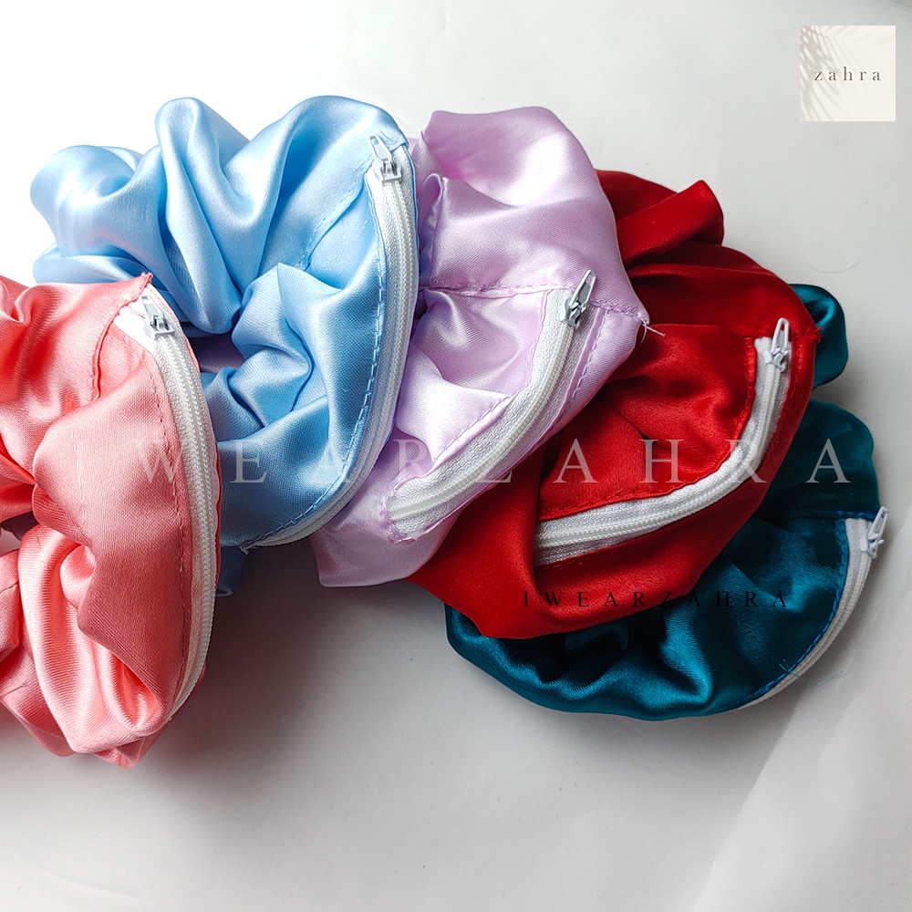 SCRUNCHIE RESLETING VELVET -  ikat rambut premium velvet cepol cemol aksesoris hijab lembut multifungsi iketan kunci