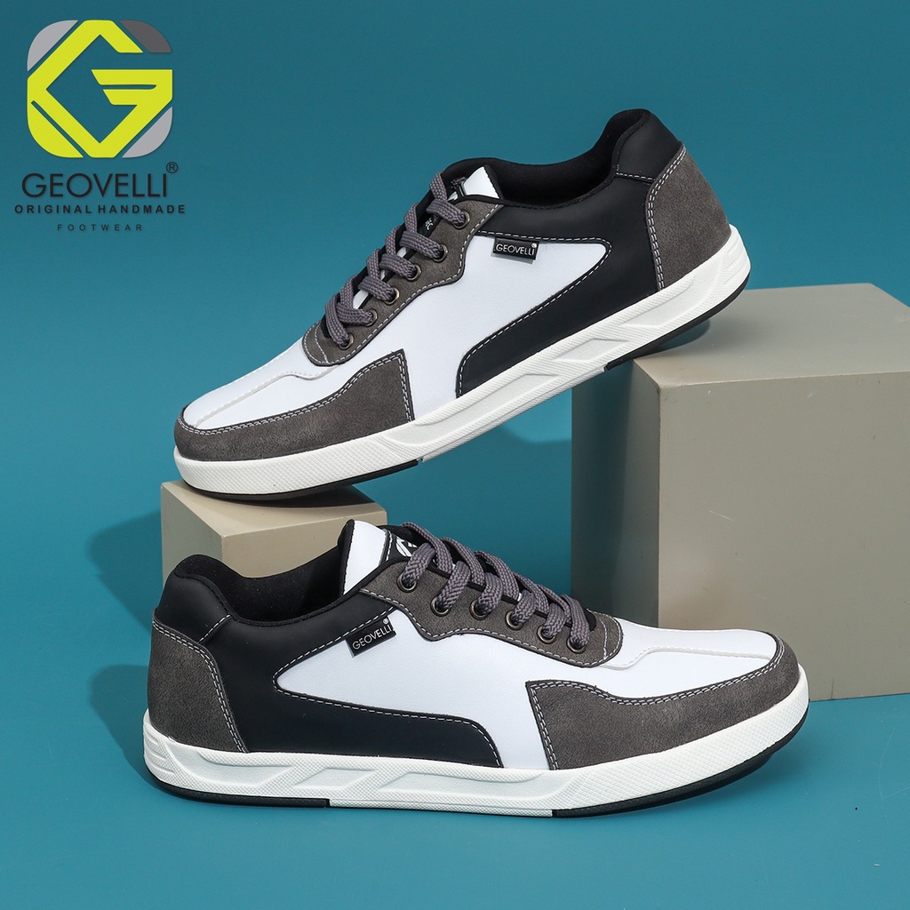 Sepatu sneakers pria terbaru ukuran besar 44-39 brand Geovelli