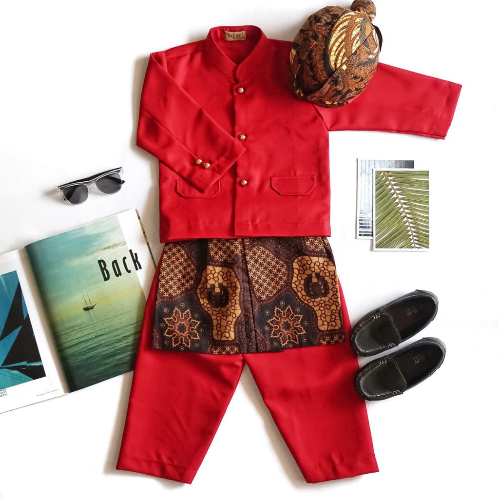 BASOFI BAJU ADAT ANAK JAWA/PROPERTI FOTO/BAJU TEDAK SINTEN/BAJU DALANG CILIK/KOSTUM KARNAVAL SIZE 0-