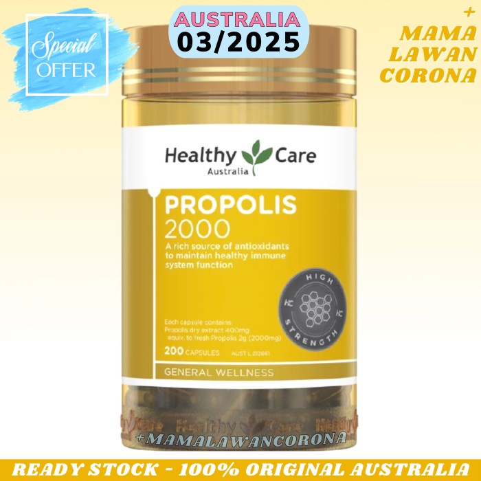 HEALTHY CARE PROPOLIS 2000MG 200 / 1000MG AUSTRALIA 2000 MG 1000 MG VD229