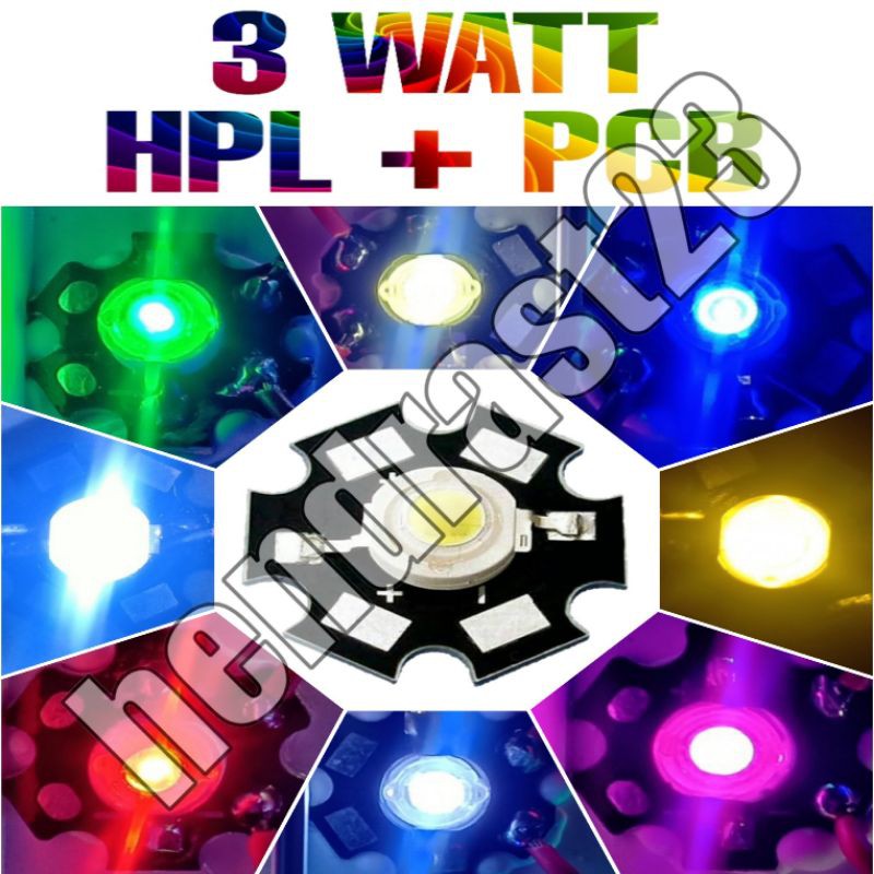 LED HPL 3W / LED HPL UV / LED HPL / LED HPL + PCB / LED HPL 3 W / PCB + HPL / LAMPU LED HPL 1 WATT