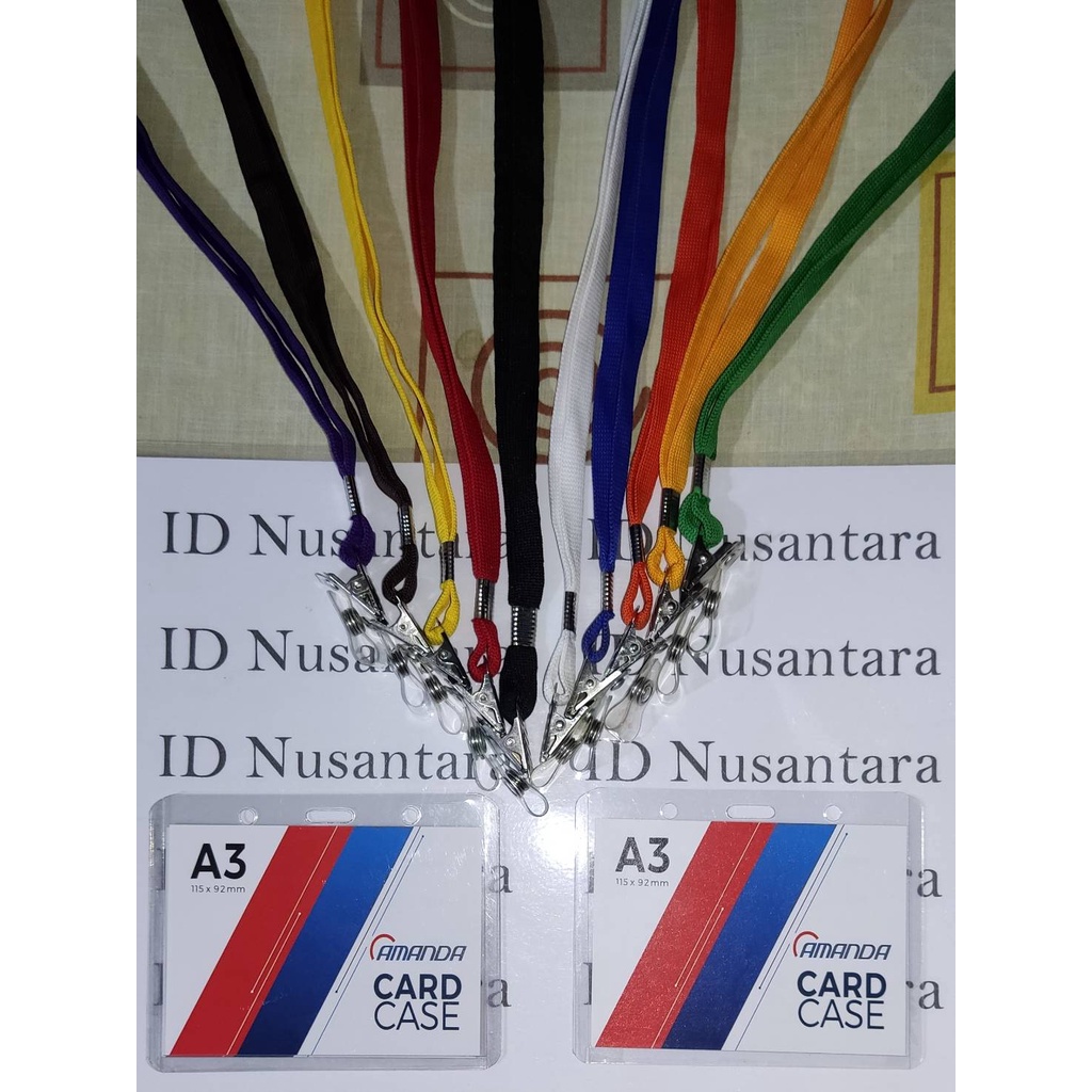 

Paket Tali Jepit Besi + ID Card Case A3