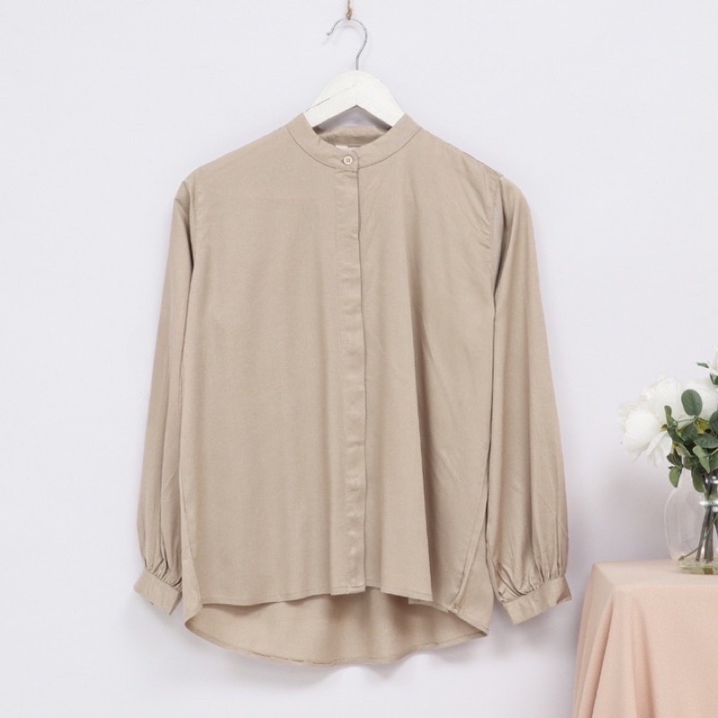 Kemeja Rayon Twill Kemeja Basic Wanita Murah Premium