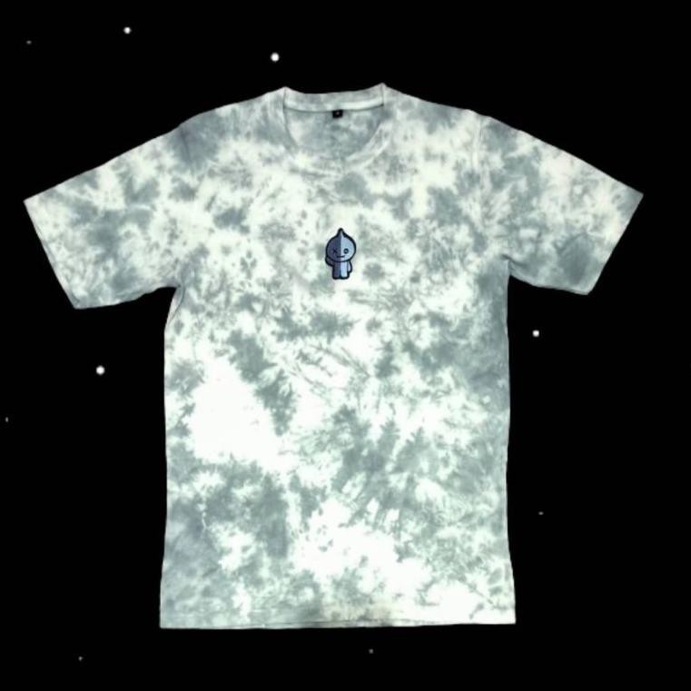 No4CodeKAOS BAJU ANAK-ANAK TIE DYE PATCH BT21 / T-SHIRT BAJU BTS USIA 1-10 TAHUN(terlaris) RP8