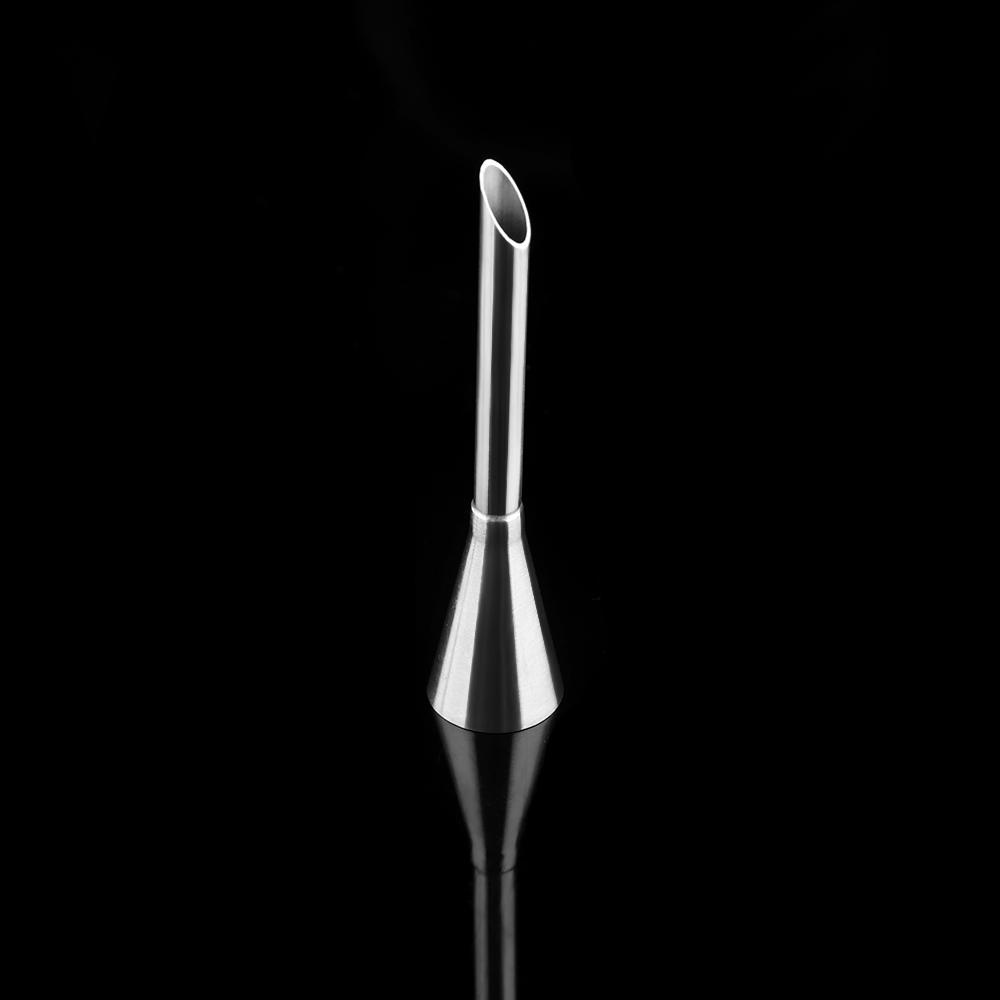 Solighter 1pc Ujung Puff Bahan Stainless Steel Untuk Dekorasi Kue
