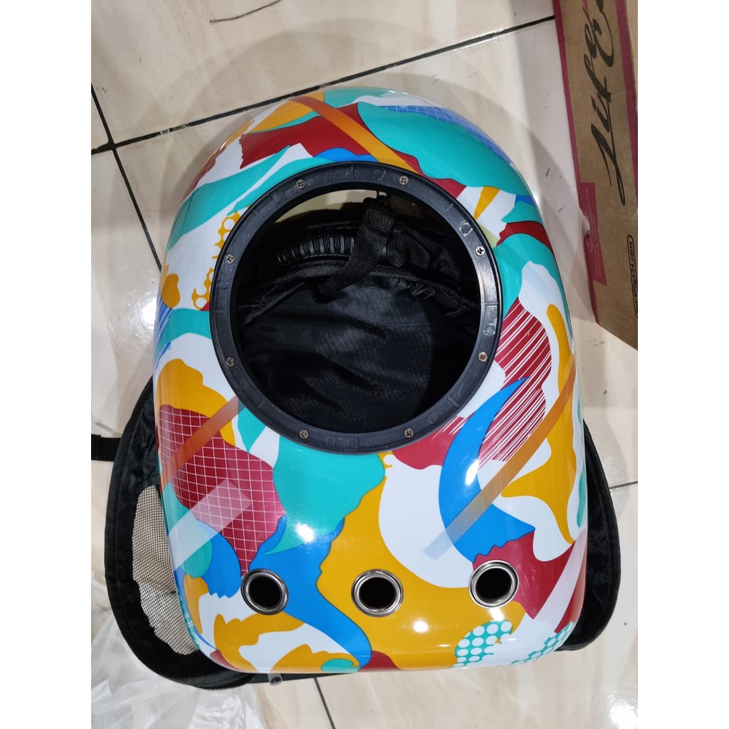 Tas Ransel Astronot Hewan Motif PC 56 Pet Cargo Kucing Anjing Kelinci