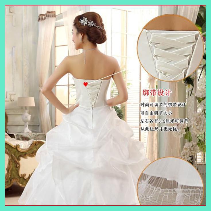 WEDDING DRESS - GAUN PENGANTIN BUNGA BESAR KOREA 2015