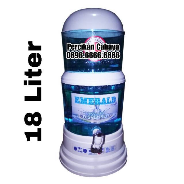 Galon Dispenser Bioglass 2+ Bio X Bio Vortex JUMBO 15 Liter Food Grade