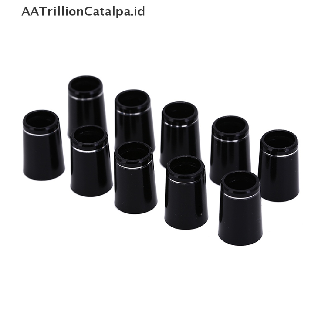 Aatrillioncatalpa 10pcs Ferrule Golf Bahan Plastik Dengan Ring Ganda Adapter Shaft 9.5x19 X 13.4