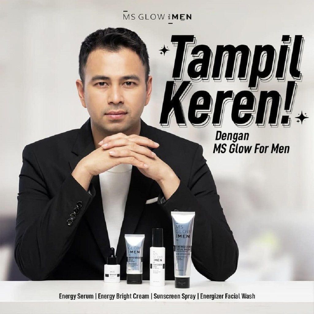 Ms Glow Men Paket Lengkap Skincare Pria Paket Pemutih Wajah Pria Glowing BPOM Original Official Shop-6
