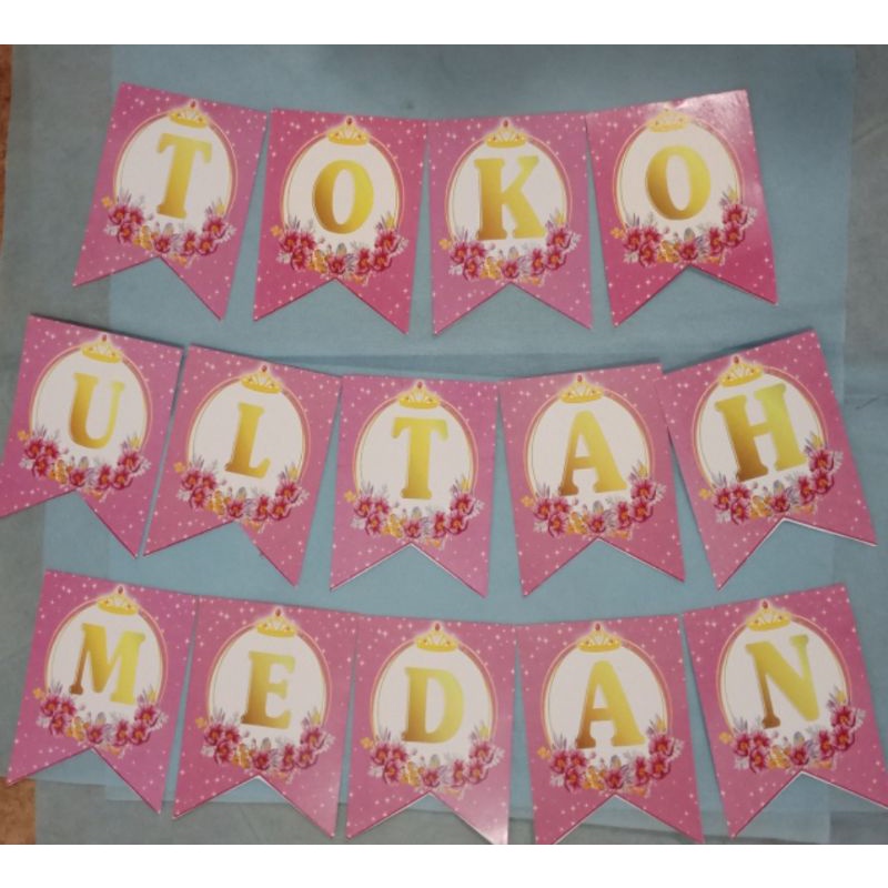 

bunting flag custom. ready semua huruf