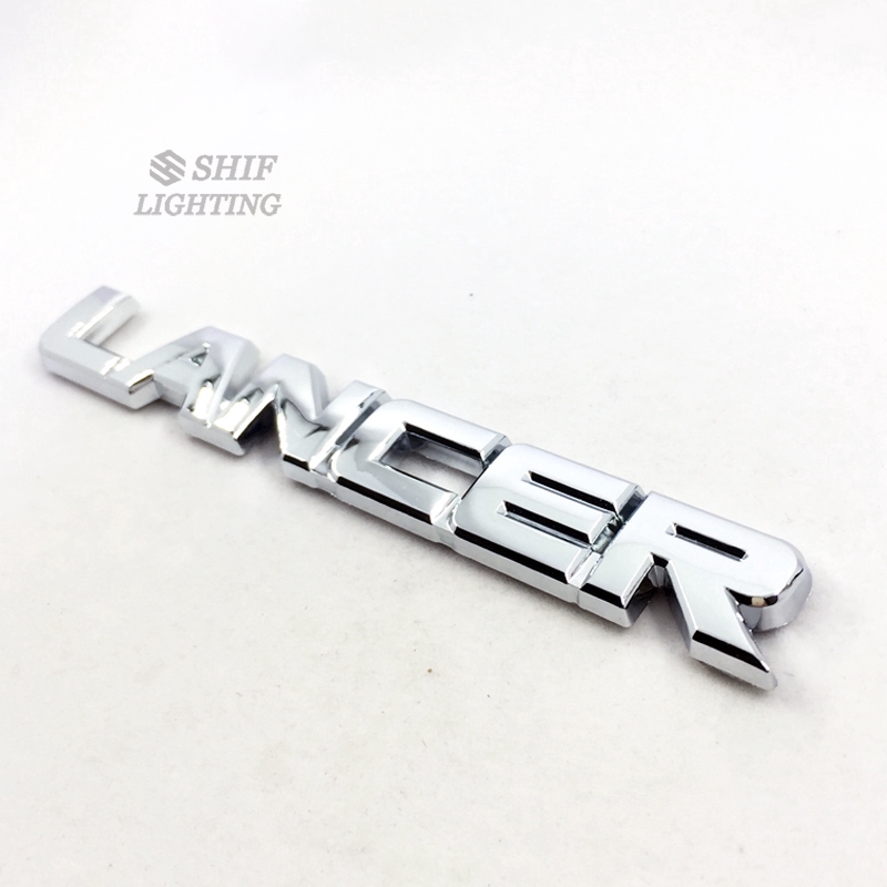 1 x ABS Chrome LANCER Letter Logo Car Auto Rear Emblem Badge Sticker Decal For MITSUBISHI LANCER