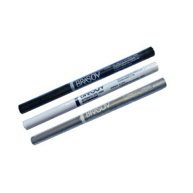 Brasov Automatic Eyeliner Waterproof Black Silver White