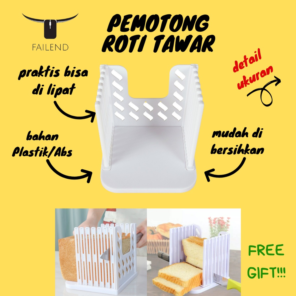 Pemotong Roti Tawar Bread Slicer Bahan ABS