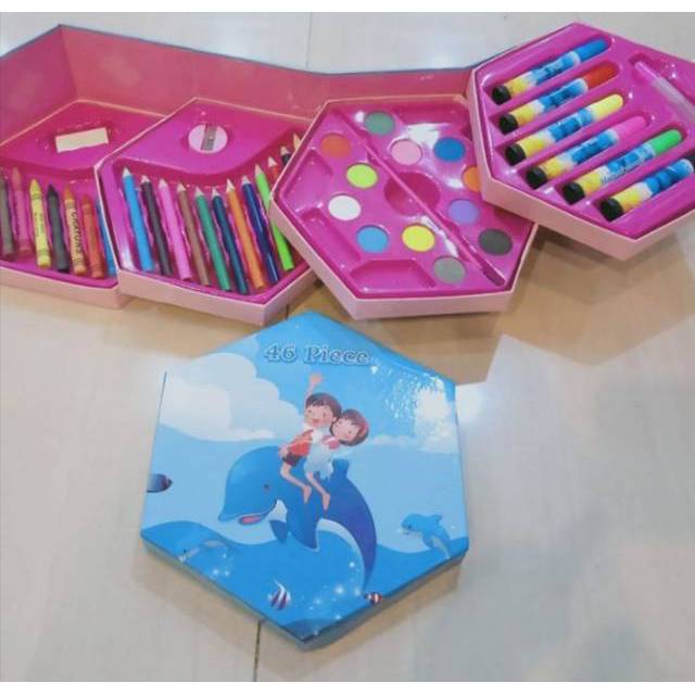 

Crayon 4 Tingkat / 46 pcs dalam 1 Set