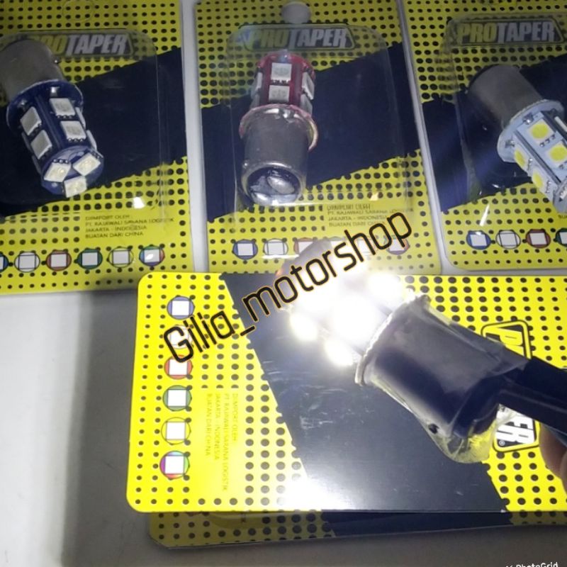 Lampu Stop Belakang 13 mata 2 mode Protaper  Diam -flash Stoplamp Belakang Universal Motor