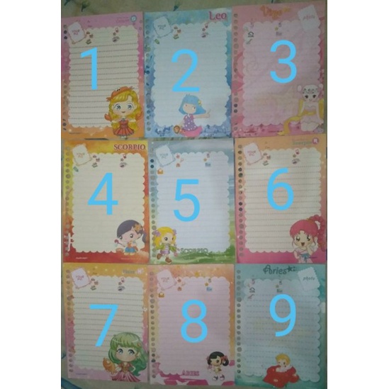 

isi binder bergambar/file/pembatas kertas