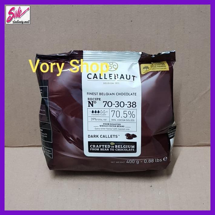 

RETLEMCOKLAT- CALLEBAUT DARK CHOCOLATE 70.5% COCOA SOLIDS 400GR -ASLII.