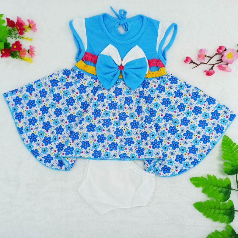 [Ss-1039] Baju Bayi Newborn 0-6bulan, Dress Bayi, Pakaian Bayi Perempuan