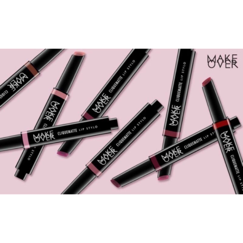 ✿ELYSABETHME✿ 𝓶𝓪𝓴𝓮𝓸𝓿𝓮𝓻 Make Over Clique Matte Lipstylo lipstik matic lipcream mattee