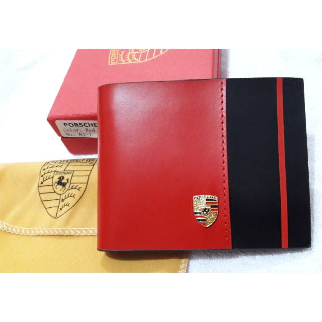 DOMPET SLIM PRIA PORSCHE A1 RED