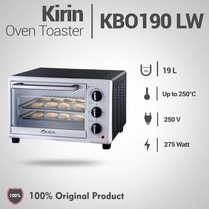 Oven Listrik Kirin Kbo-190 Lw 19 Liter Oven Listrik Low Watt - Promo 
